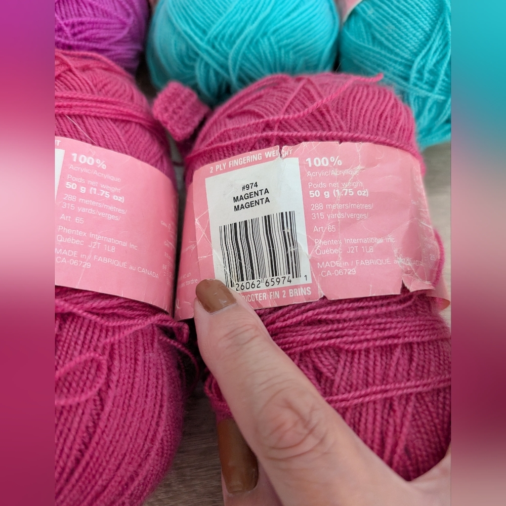 Mixed Lot Of 5 Vintage Bernat Baby Fingering Weight Yarn - Picture 3 of 7
